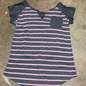 Striped short sleeve shirt